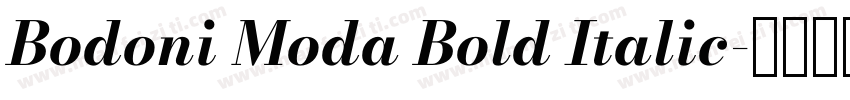 Bodoni Moda Bold Italic字体转换